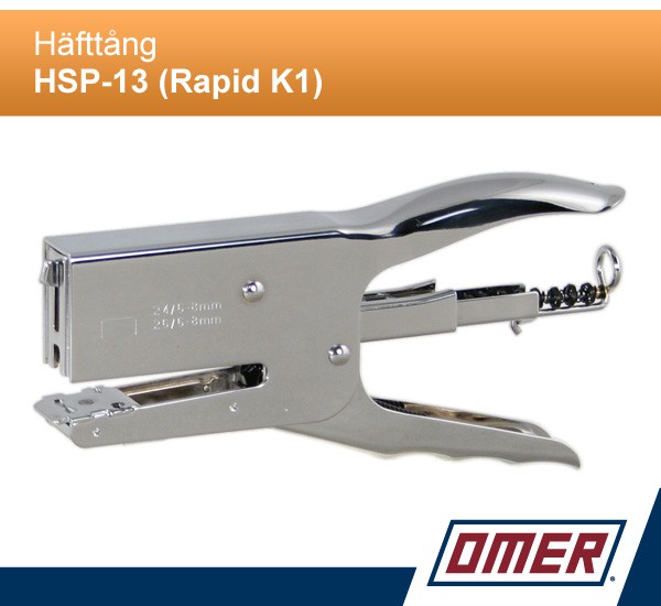 Häfttång HSP-13 (Rapid K1) för 26 klammer