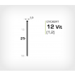 Dyckert 12/25 Vitlackerad - 5000 st /ask