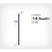 Dyckert 14/15 SS Rostfri (SKN 16-15 SS) - 4000 st /ask