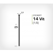 Dyckert 14/25 Vitlackerad (SKN 16-25) - 4000 st /ask