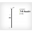 Dyckert 14/30 SS Rostfri (SKN 16-30 SS) - 4000 st /ask