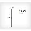 Dyckert 14/30 Vitlackerad (SKN 16-30) - 4000 st /ask