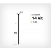 Dyckert 14/40 Vitlackerad (SKN 16-40) - 4000 st /ask