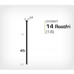 Dyckert 14/45 SS Rostfri (SKN 16-45 SS) - 4000 st /ask
