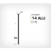 Dyckert 14/50 Aluminium (SKN 16-50 ALU) - 4000 st /ask