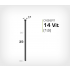 Vitlackerad dyckert 14/35 Vit galv (SKN 16-35 Vit)